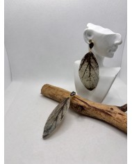 EDICIÓN LIMITADA pendientes artesanos de hoja natural