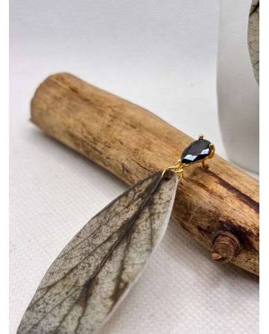 EDICIÓN LIMITADA pendientes artesanos de hoja natural