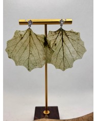 EDICIÓN LIMITADA  pendientes de hoja natural esqueletizada