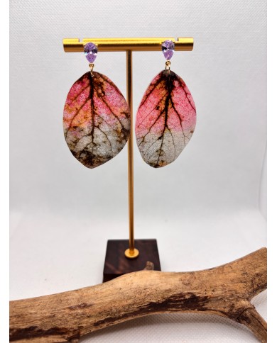 EDICIÓN LIMITADA pendientes artesanos de hoja natural