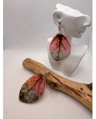 EDICIÓN LIMITADA pendientes artesanos de hoja natural