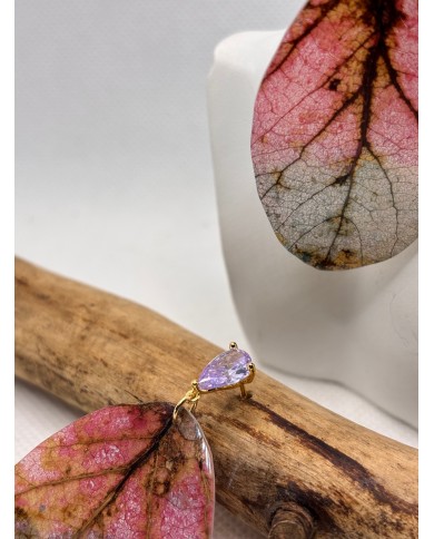 EDICIÓN LIMITADA pendientes artesanos de hoja natural