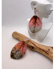 EDICIÓN LIMITADA pendientes artesanos de hoja natural