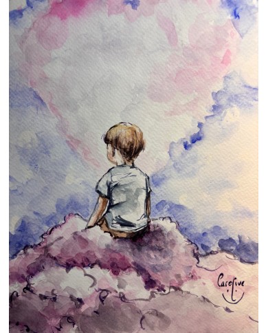 ILUSTRACIÓN acuarela pintada a mano