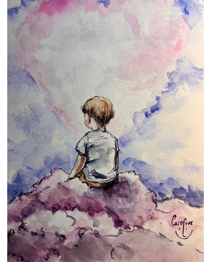 ILUSTRACIÓN acuarela pintada a mano