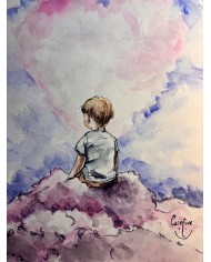 ILUSTRACIÓN acuarela pintada a mano