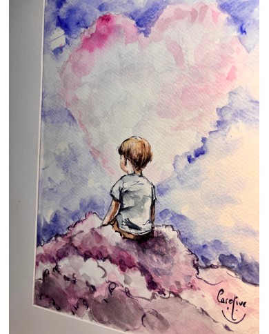 ILUSTRACIÓN acuarela pintada a mano