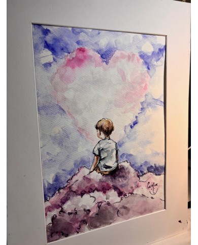 ILUSTRACIÓN acuarela pintada a mano