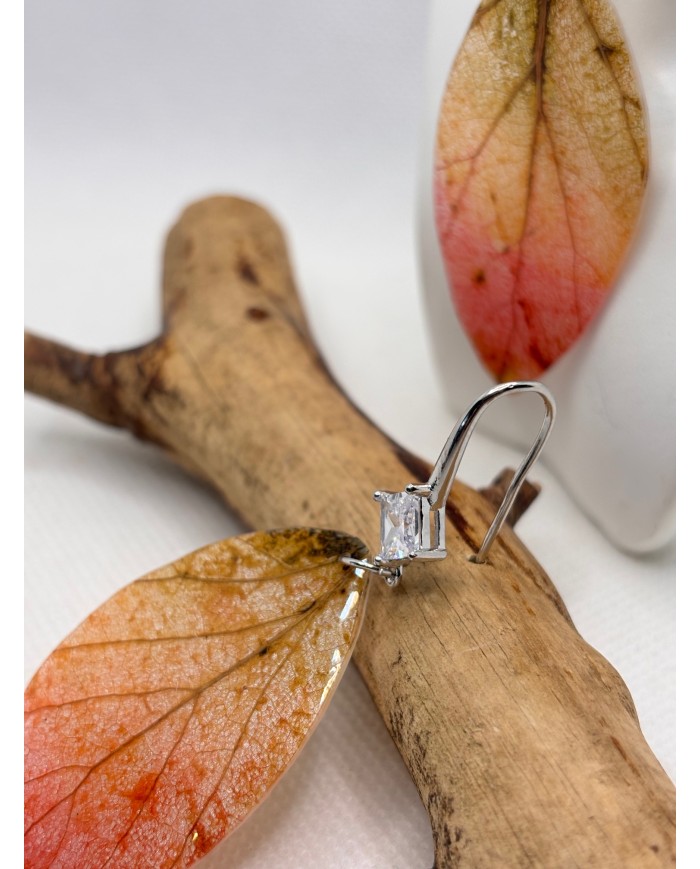 EDICIÓN LIMITADA pendientes artesanos de hoja natural esqueletizada