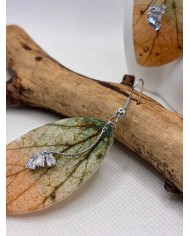 EDICIÓN LIMITADA pendientes artesanos de hoja natural