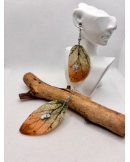 EDICIÓN LIMITADA pendientes artesanos de hoja natural