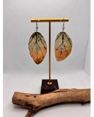 EDICIÓN LIMITADA pendientes artesanos de hoja natural