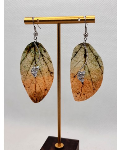 EDICIÓN LIMITADA pendientes artesanos de hoja natural