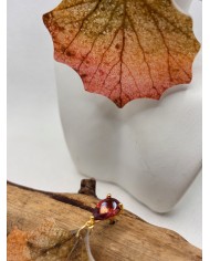 EDICIÓN LIMITADA pendientes artesanos de hoja natural esqueletizada