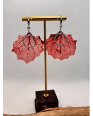EDICIÓN LIMITADA pendientes artesanos de hoja natural
