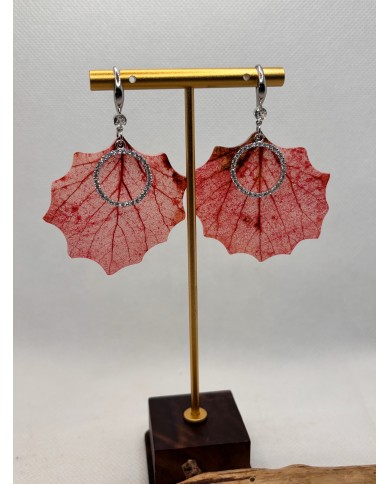 EDICIÓN LIMITADA pendientes artesanos de hoja natural