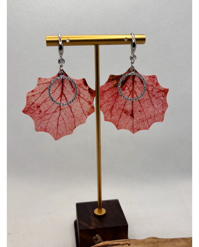 EDICIÓN LIMITADA pendientes artesanos de hoja natural