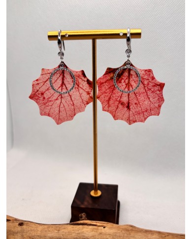 EDICIÓN LIMITADA pendientes artesanos de hoja natural