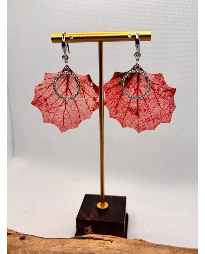 EDICIÓN LIMITADA pendientes artesanos de hoja natural