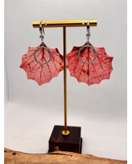 EDICIÓN LIMITADA pendientes artesanos de hoja natural