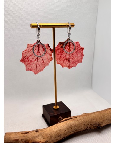 EDICIÓN LIMITADA pendientes artesanos de hoja natural