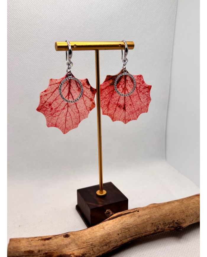 EDICIÓN LIMITADA pendientes artesanos de hoja natural