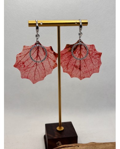 EDICIÓN LIMITADA pendientes artesanos de hoja natural