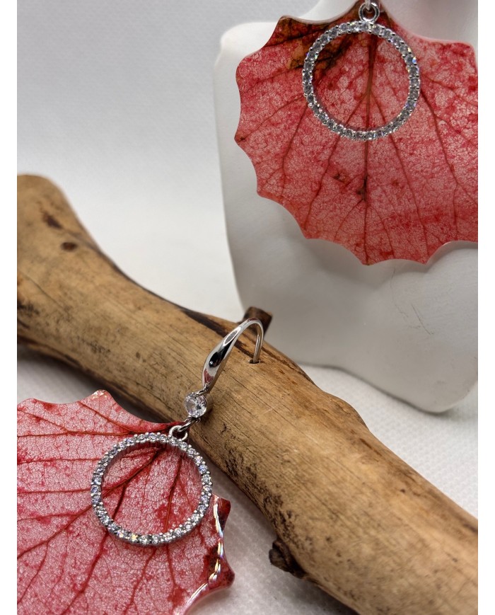 EDICIÓN LIMITADA pendientes artesanos de hoja natural