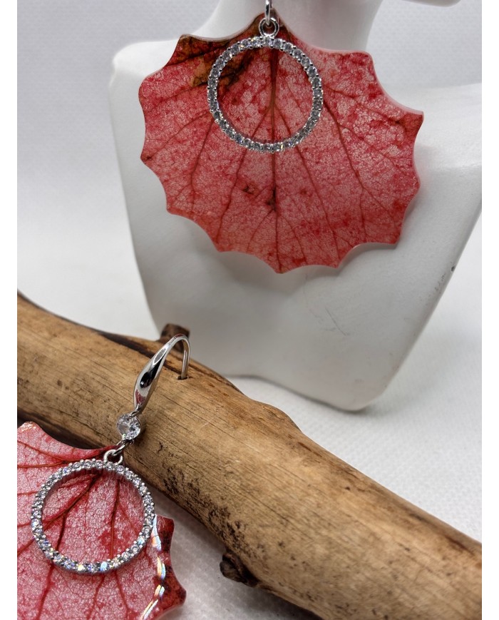 EDICIÓN LIMITADA pendientes artesanos de hoja natural