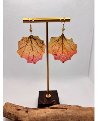 EDICIÓN LIMITADA pendientes artesanos de hoja natural