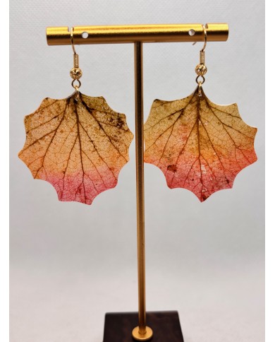 EDICIÓN LIMITADA pendientes artesanos de hoja natural