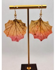 EDICIÓN LIMITADA pendientes artesanos de hoja natural