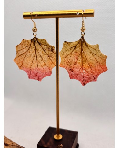EDICIÓN LIMITADA pendientes artesanos de hoja natural