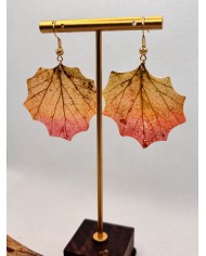 EDICIÓN LIMITADA pendientes artesanos de hoja natural