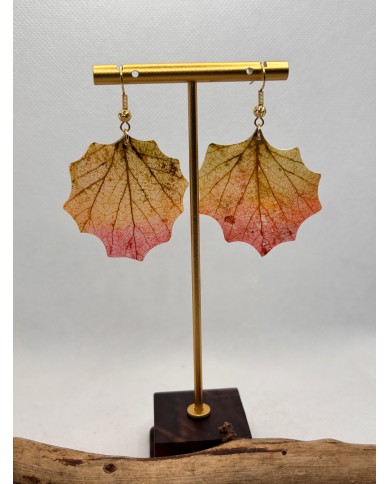 EDICIÓN LIMITADA pendientes artesanos de hoja natural