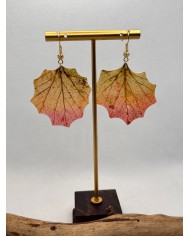 EDICIÓN LIMITADA pendientes artesanos de hoja natural