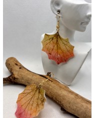 EDICIÓN LIMITADA pendientes artesanos de hoja natural
