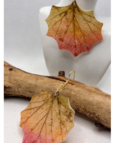 EDICIÓN LIMITADA pendientes artesanos de hoja natural