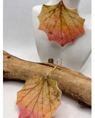 EDICIÓN LIMITADA pendientes artesanos de hoja natural