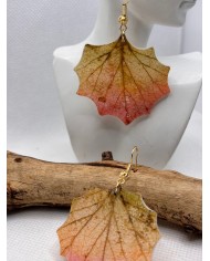 EDICIÓN LIMITADA pendientes artesanos de hoja natural