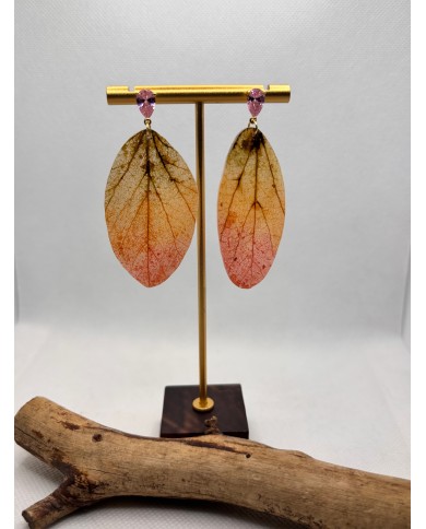 EDICIÓN LIMITADA pendientes artesanos de hoja natural