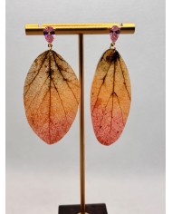 EDICIÓN LIMITADA pendientes artesanos de hoja natural