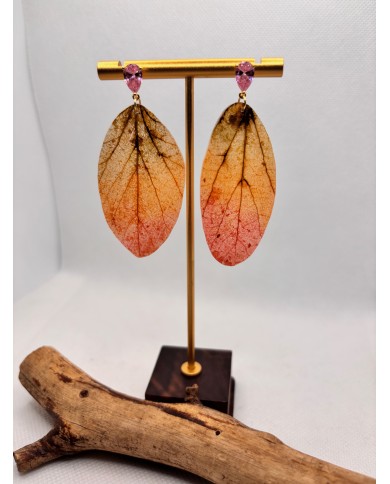 EDICIÓN LIMITADA pendientes artesanos de hoja natural