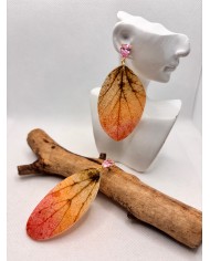 EDICIÓN LIMITADA pendientes artesanos de hoja natural
