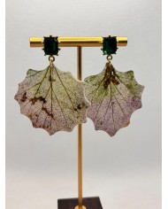 EDICIÓN LIMITADA pendientes artesanos de hoja natural