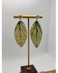 EDICIÓN LIMITADA pendientes artesanos de hoja natural