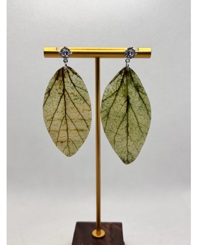 EDICIÓN LIMITADA pendientes artesanos de hoja natural