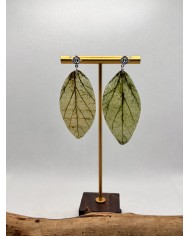 EDICIÓN LIMITADA pendientes artesanos de hoja natural
