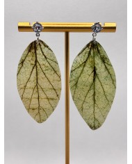 EDICIÓN LIMITADA pendientes artesanos de hoja natural