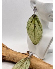 EDICIÓN LIMITADA pendientes artesanos de hoja natural